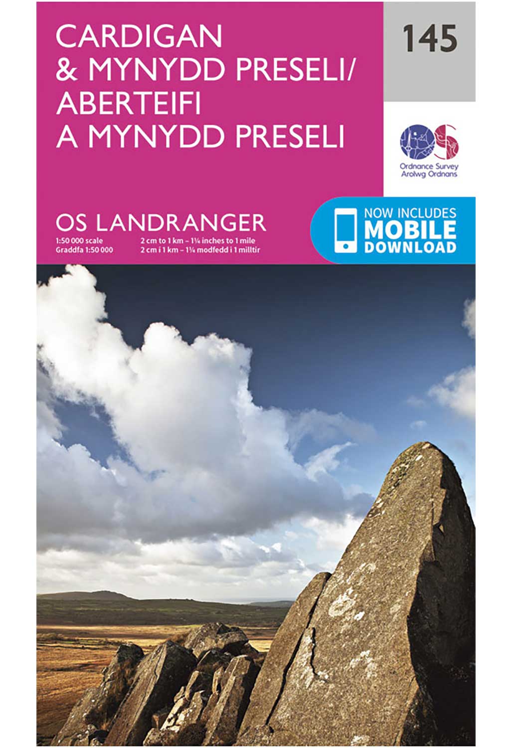 Ordnance Survey Cardigan & Mynydd Preseli - Landranger 145 Map - Image 2