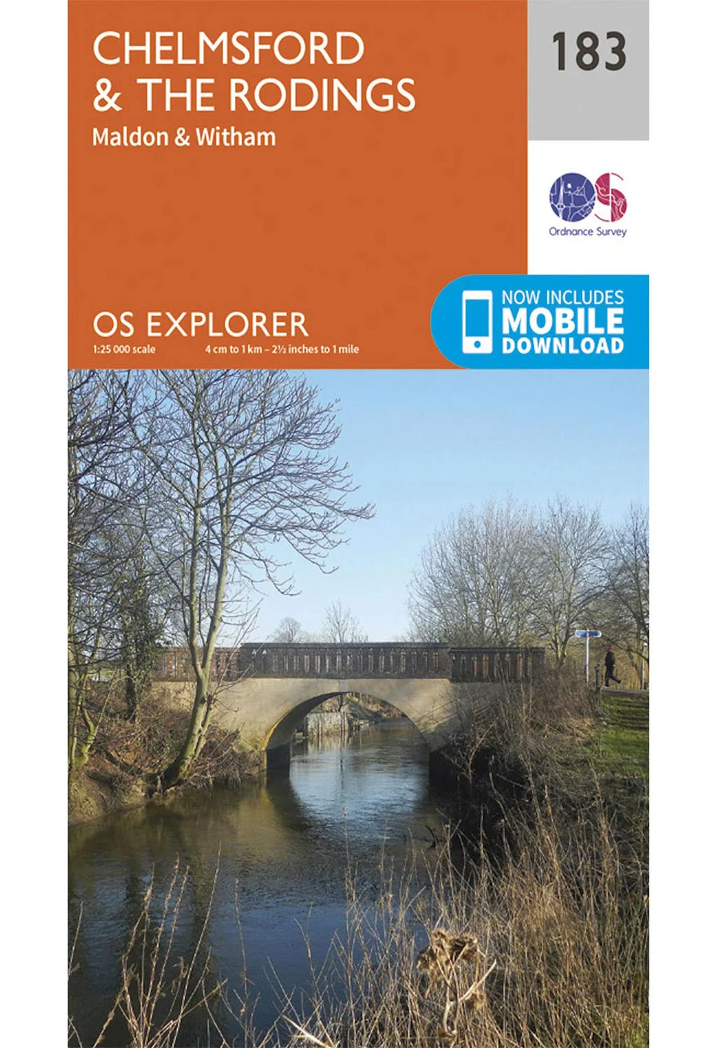 Ordnance Survey Chelmsford & The Rodings - OS Explorer 183 Map