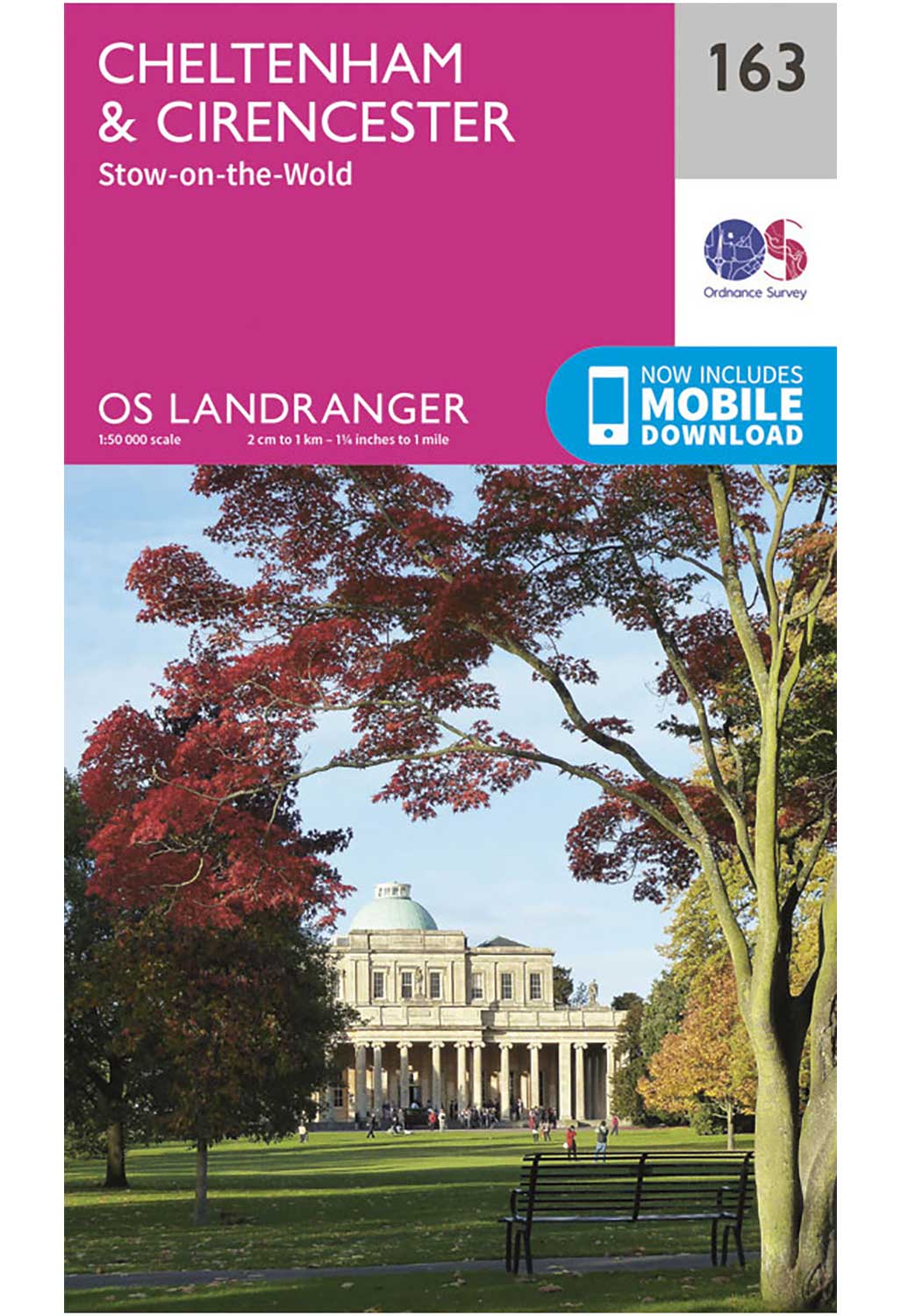 Ordnance Survey Cheltenham & Cirencester, Stow-on-the-Wold - Landranger 163 Map