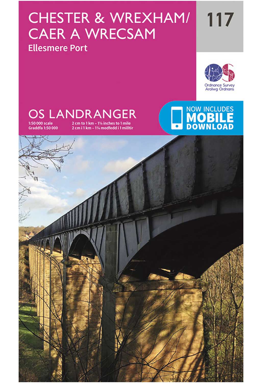 Ordnance Survey Chester & Wrexham, Ellesmere Port - Landranger 117 Map - Image 2