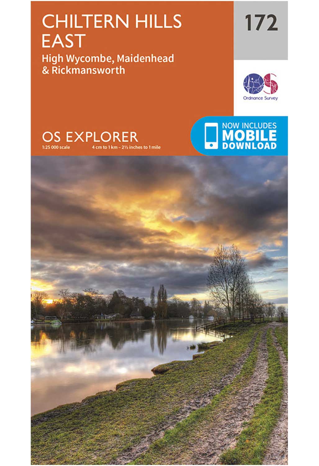 Ordnance Survey Chiltern Hills East - OS Explorer 172 Map