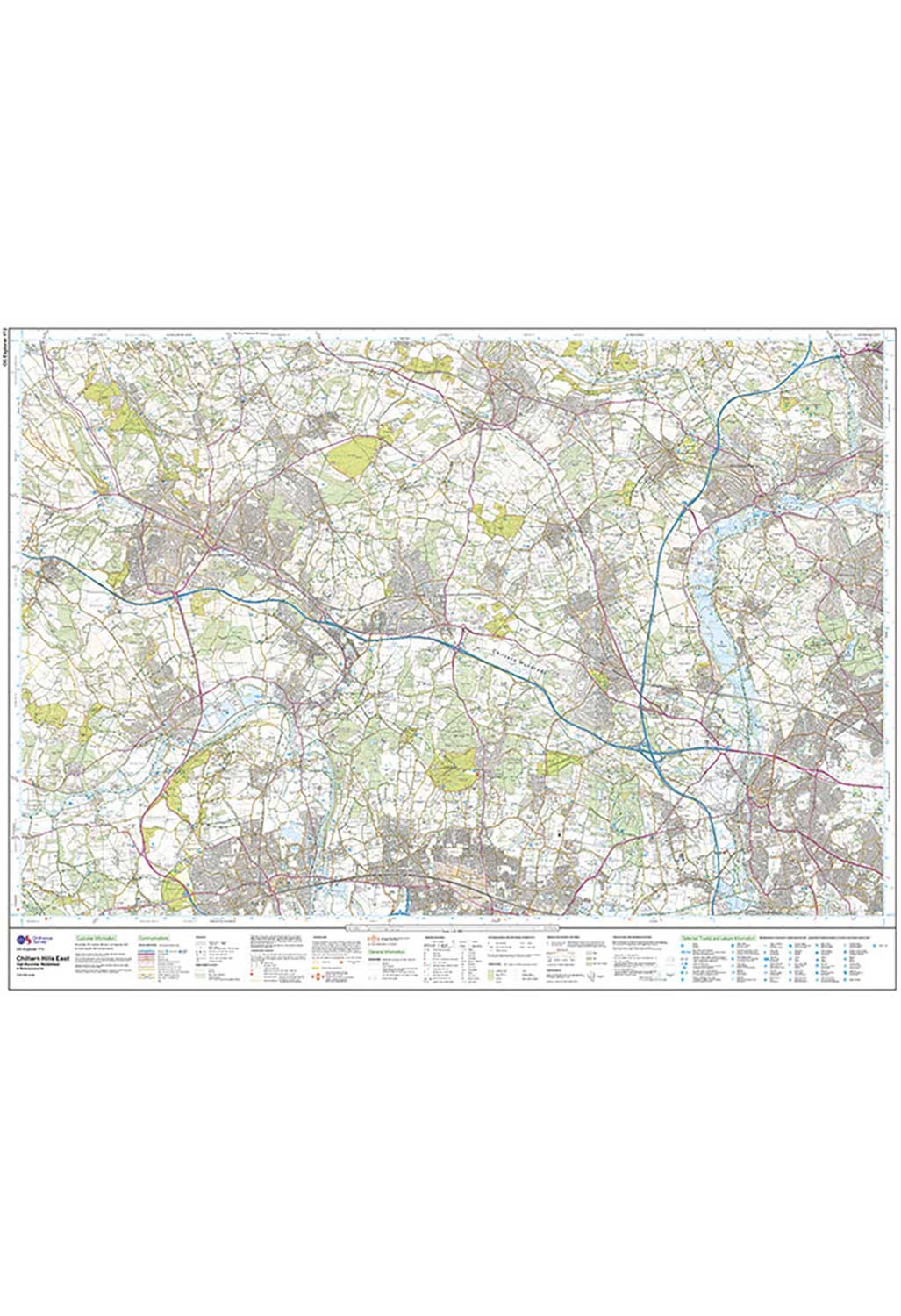 Ordnance Survey Chiltern Hills East - OS Explorer 172 Map - Image 4