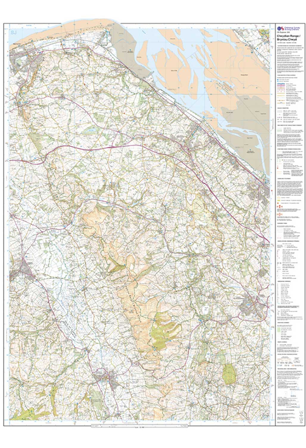 Ordnance Survey Clwydian Range - OS Explorer 265 Map - Image 4