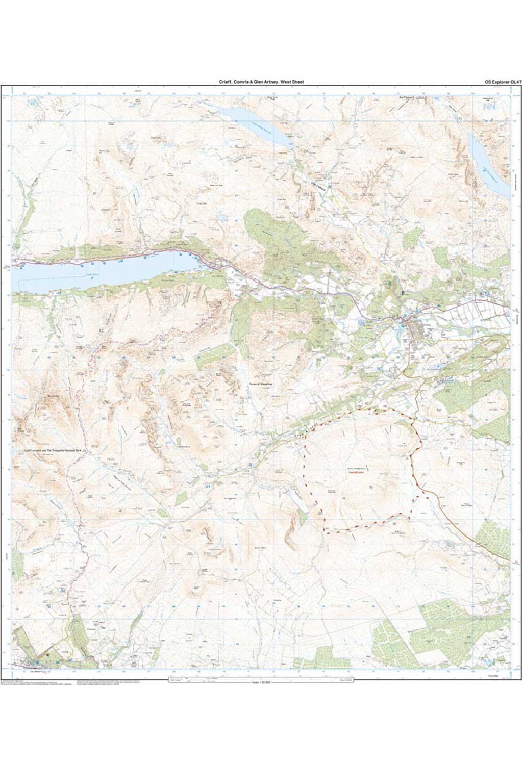 Ordnance Survey Crieff, Comrie & Glen Artney - OS Explorer OL47 Map - Image 4