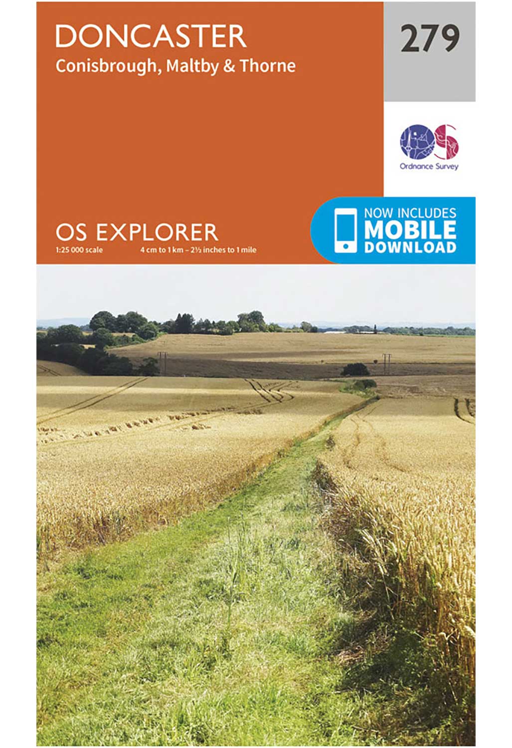 Ordnance Survey Doncaster, Conisbrough, Maltby & Thorne - OS Explorer 279 Map