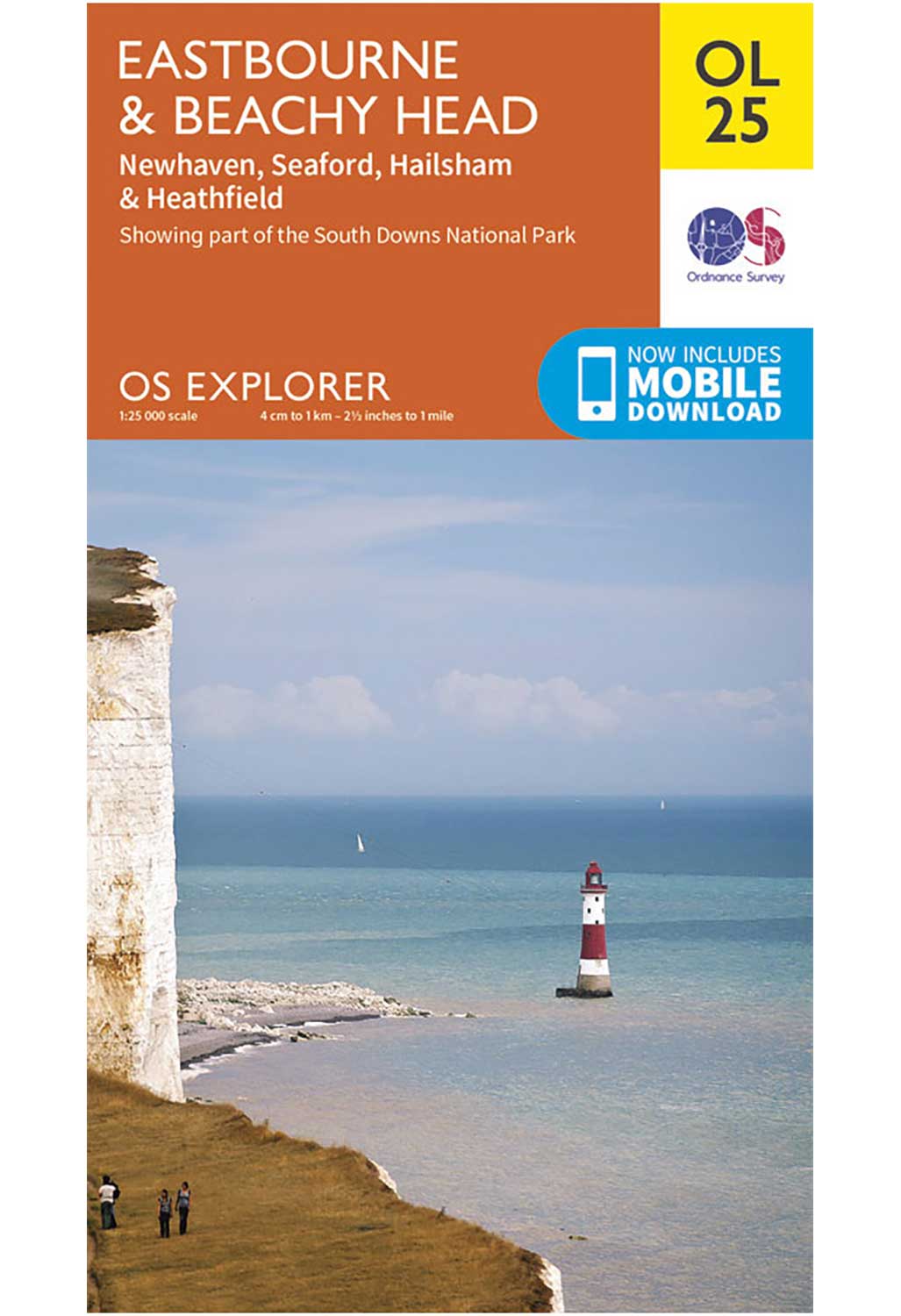 Ordnance Survey Eastbourne & Beachy Head - OS Explorer OL25 Map
