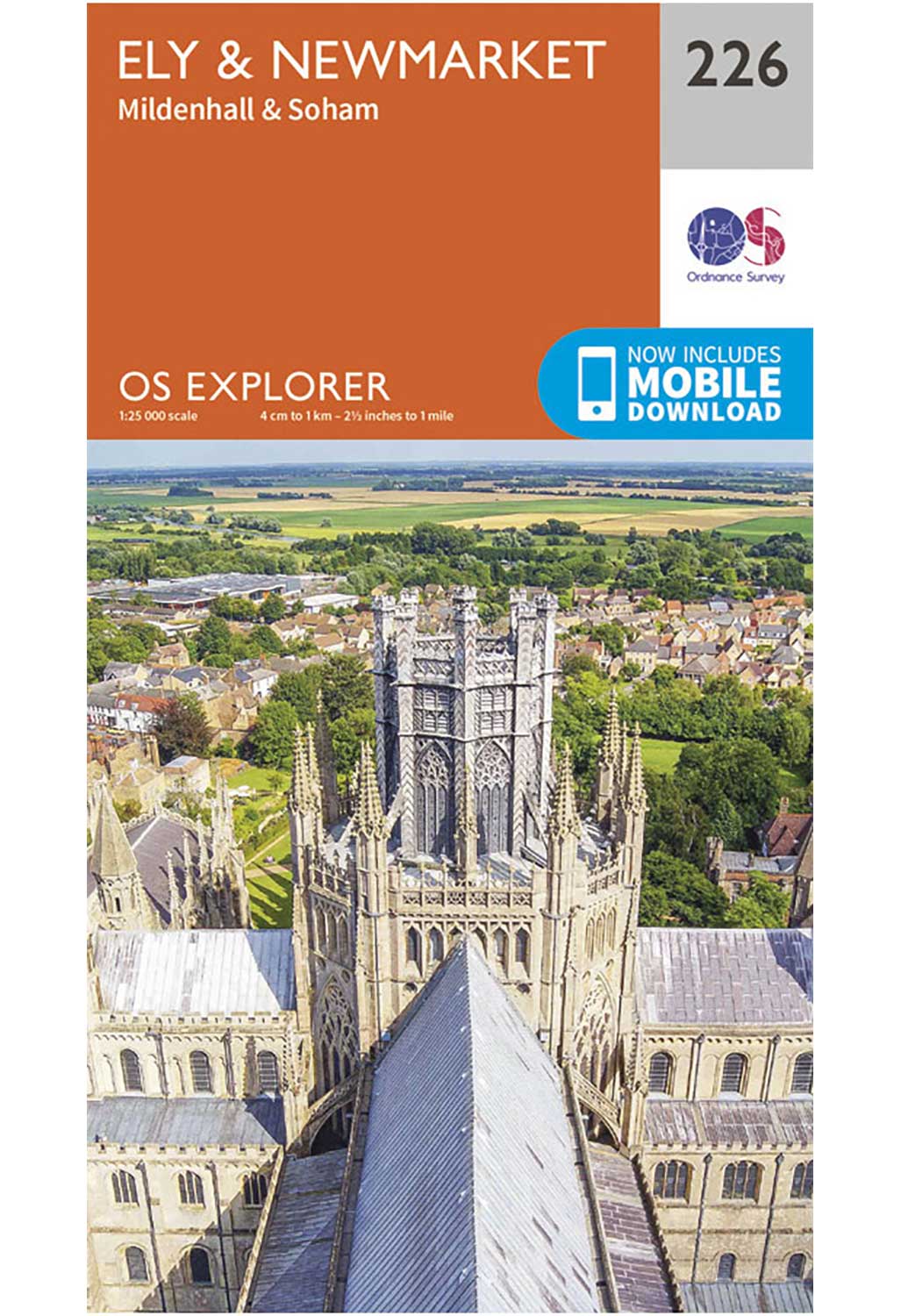 Ordnance Survey Ely & Newmarket, Mildenhall & Soham - OS Explorer 226 Map