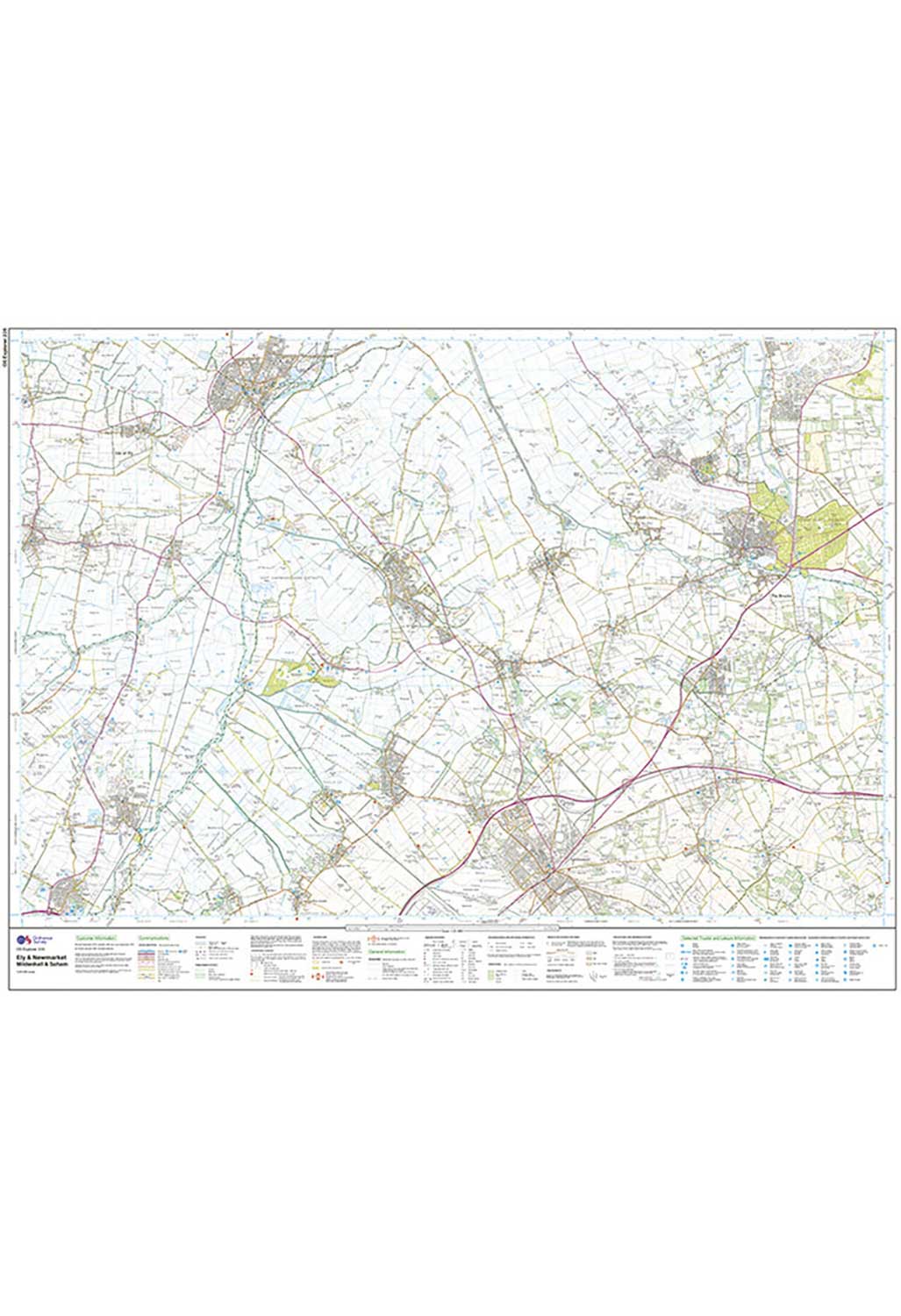 Ordnance Survey Ely & Newmarket, Mildenhall & Soham - OS Explorer 226 Map - Image 4