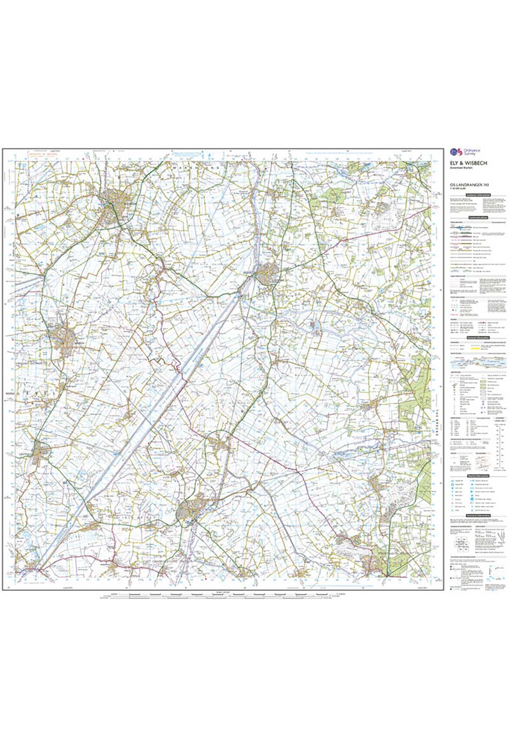 Ordnance Survey Ely, Wisbech & Downham Market - Landranger 143 Map - Image 4