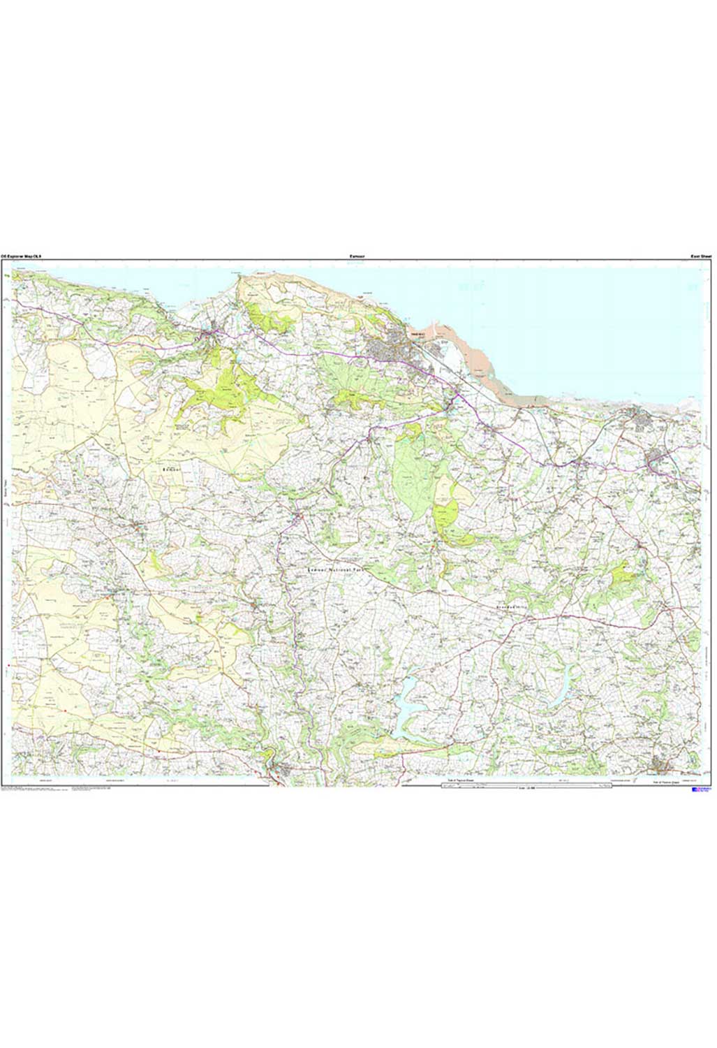 Ordnance Survey Exmoor - OS Explorer OL9 Map - Image 3