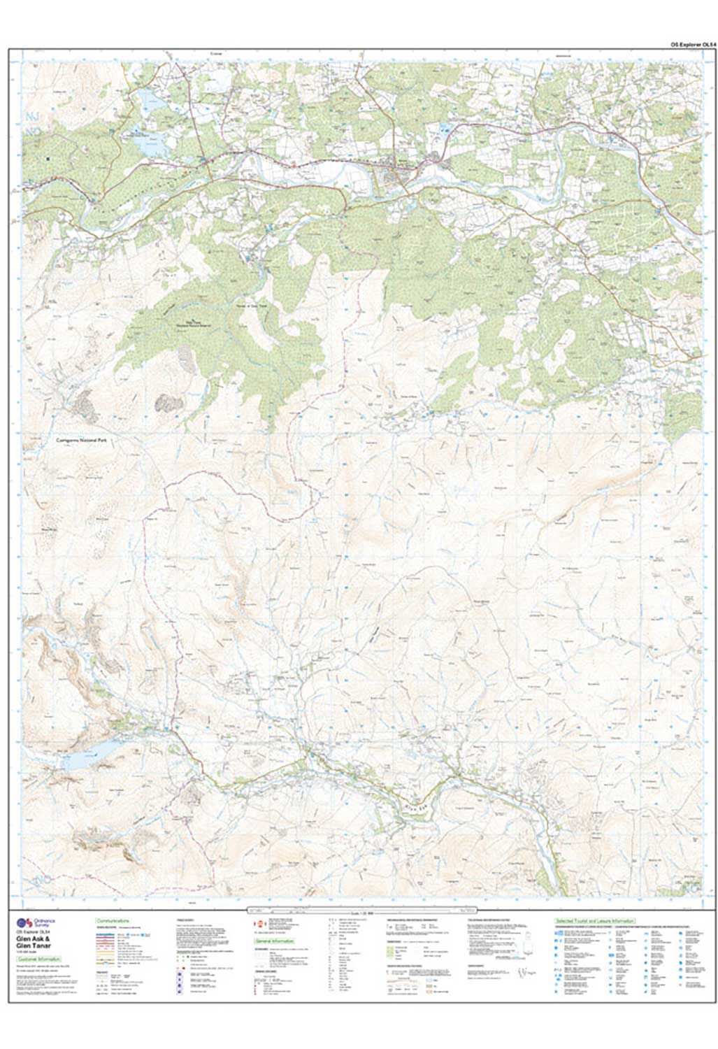 Ordnance Survey Glen Esk & Glen Tanar - OS Explorer Active OL54 Map - Image 4