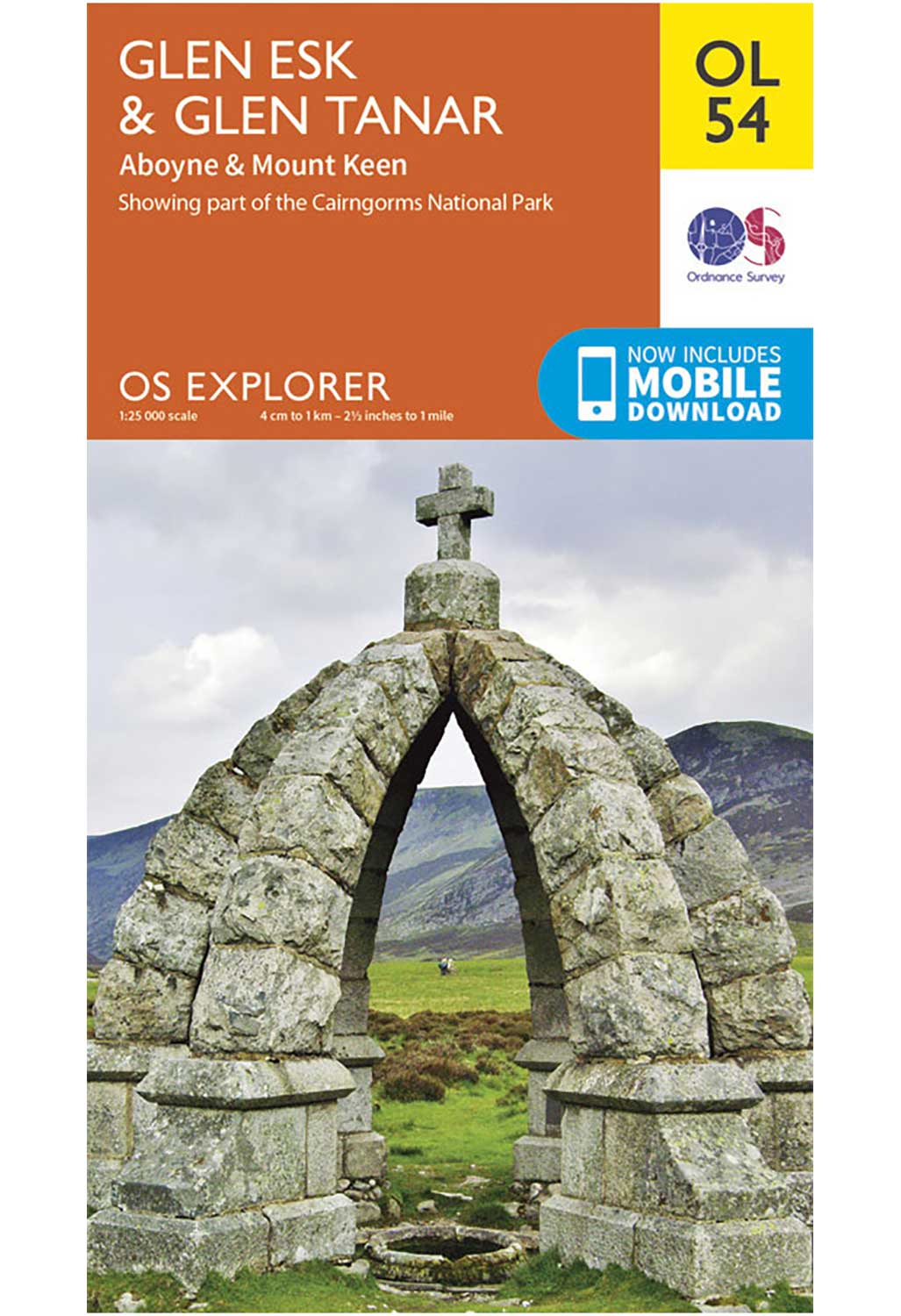 Ordnance Survey Glen Esk & Glen Tanar - OS Explorer OL54 Map