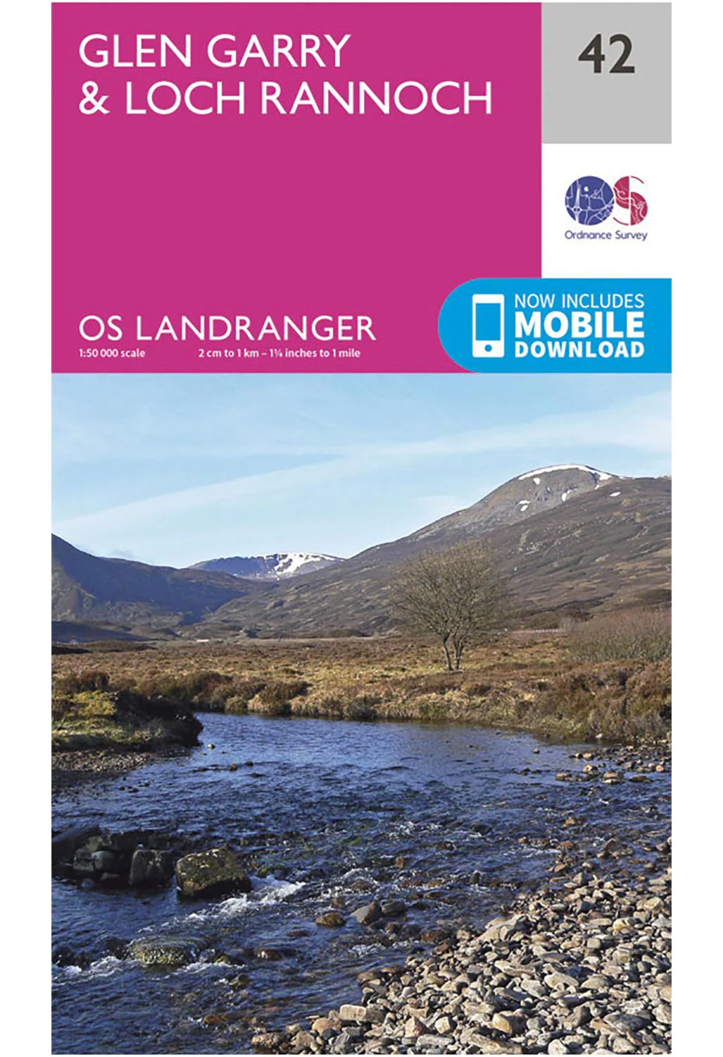 Ordnance Survey Glen Garry & Loch Rannoch - Landranger 42 Map