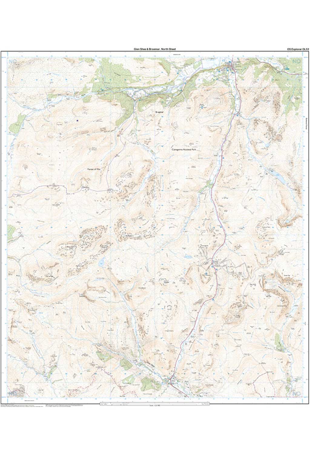 Ordnance Survey Glen Shee & Braemar - OS Explorer OL52 Map - Image 4
