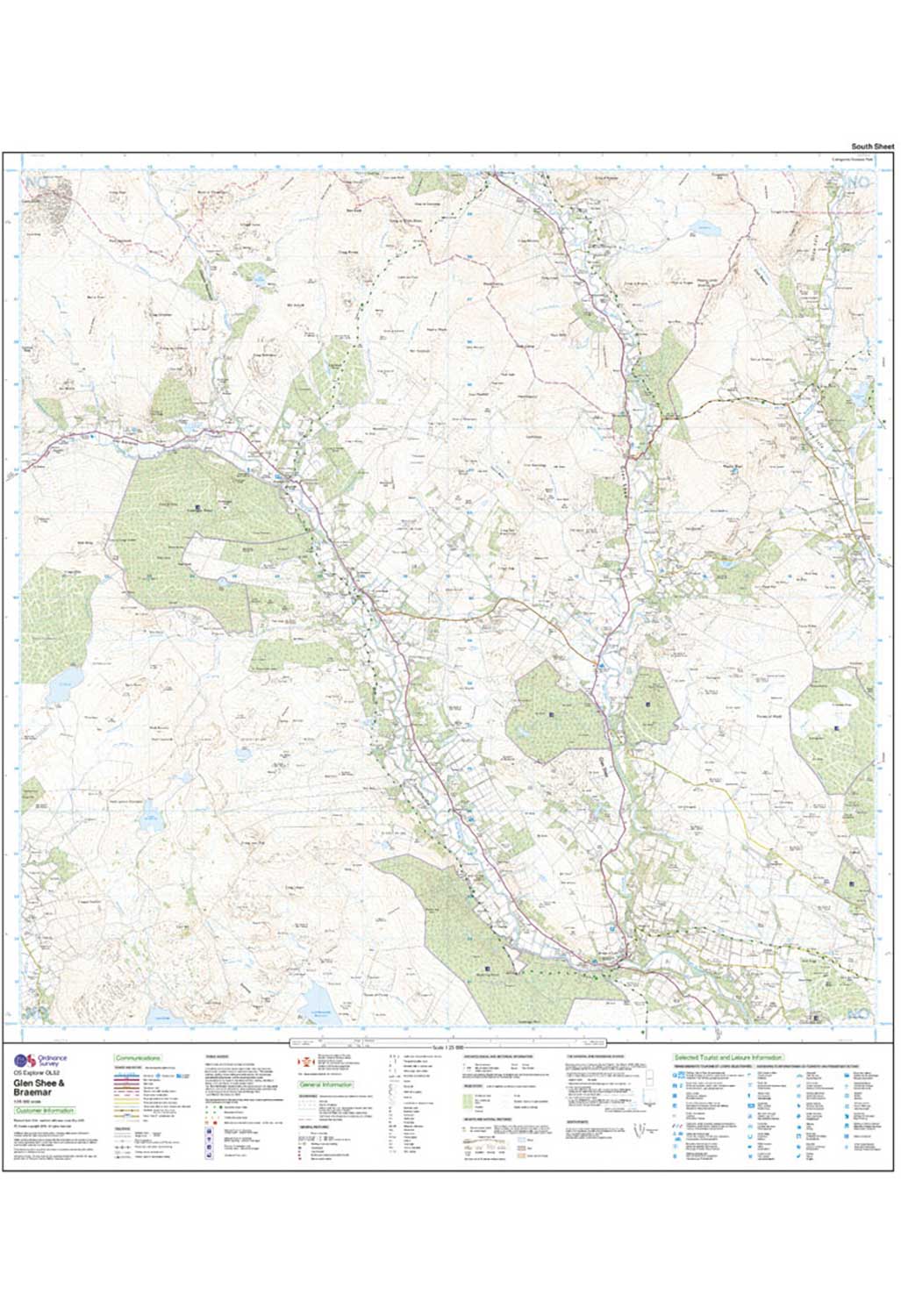 Ordnance Survey Glen Shee & Braemar - OS Explorer OL52 Map - Image 5