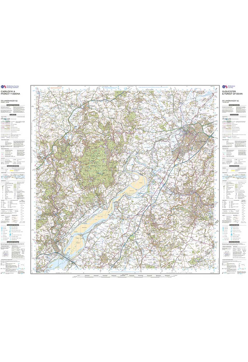 Ordnance Survey Gloucester & Forest of Dean - Landranger 162 Map - Image 3