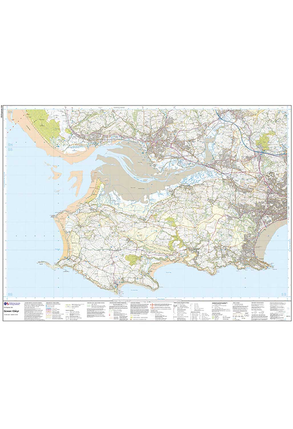 Ordnance Survey Gower - OS Explorer 164 Map - Image 4