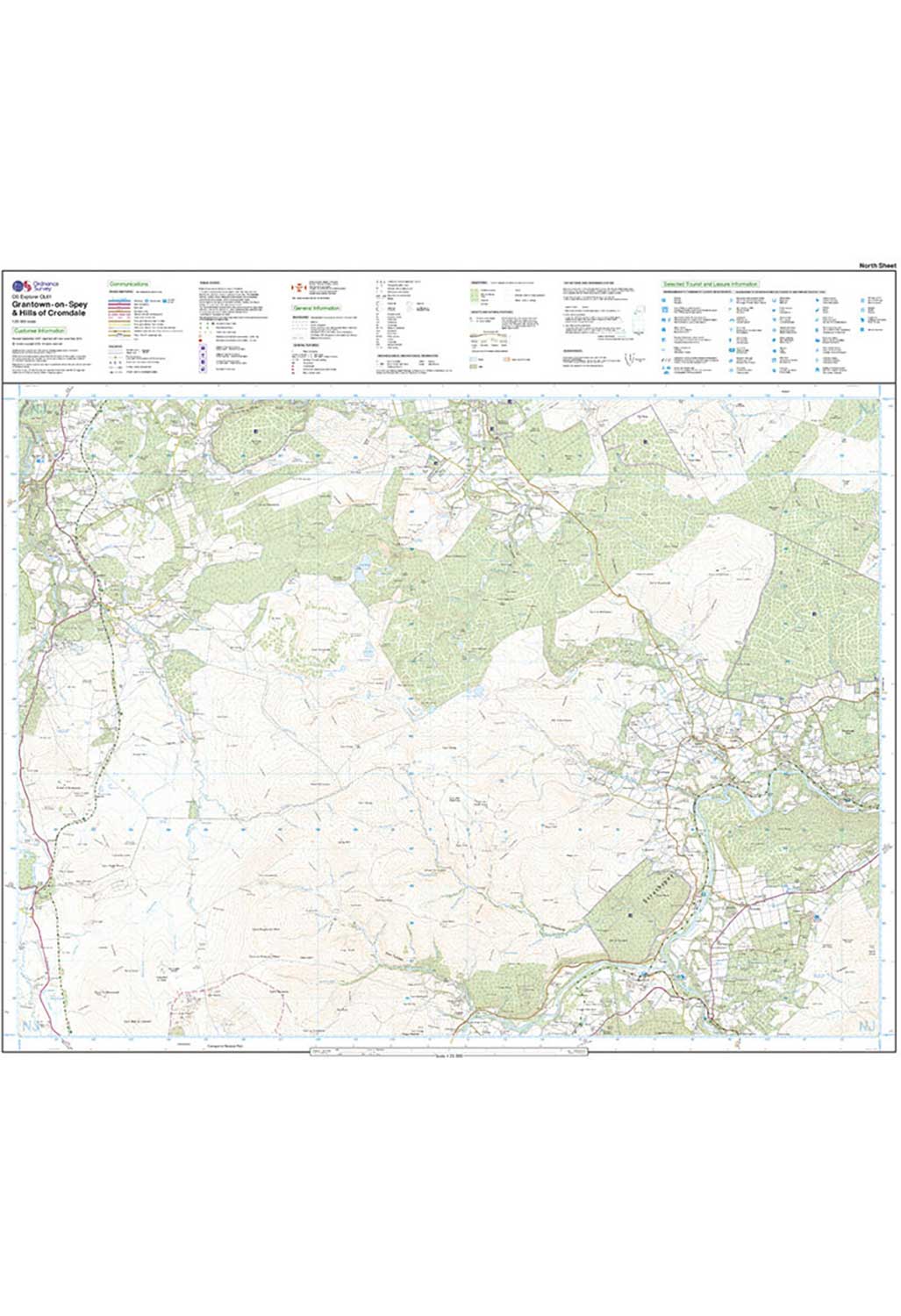 Ordnance Survey Grantown-on-Spey & Hills of Cromdale - OS Explorer OL61 Map - Image 4