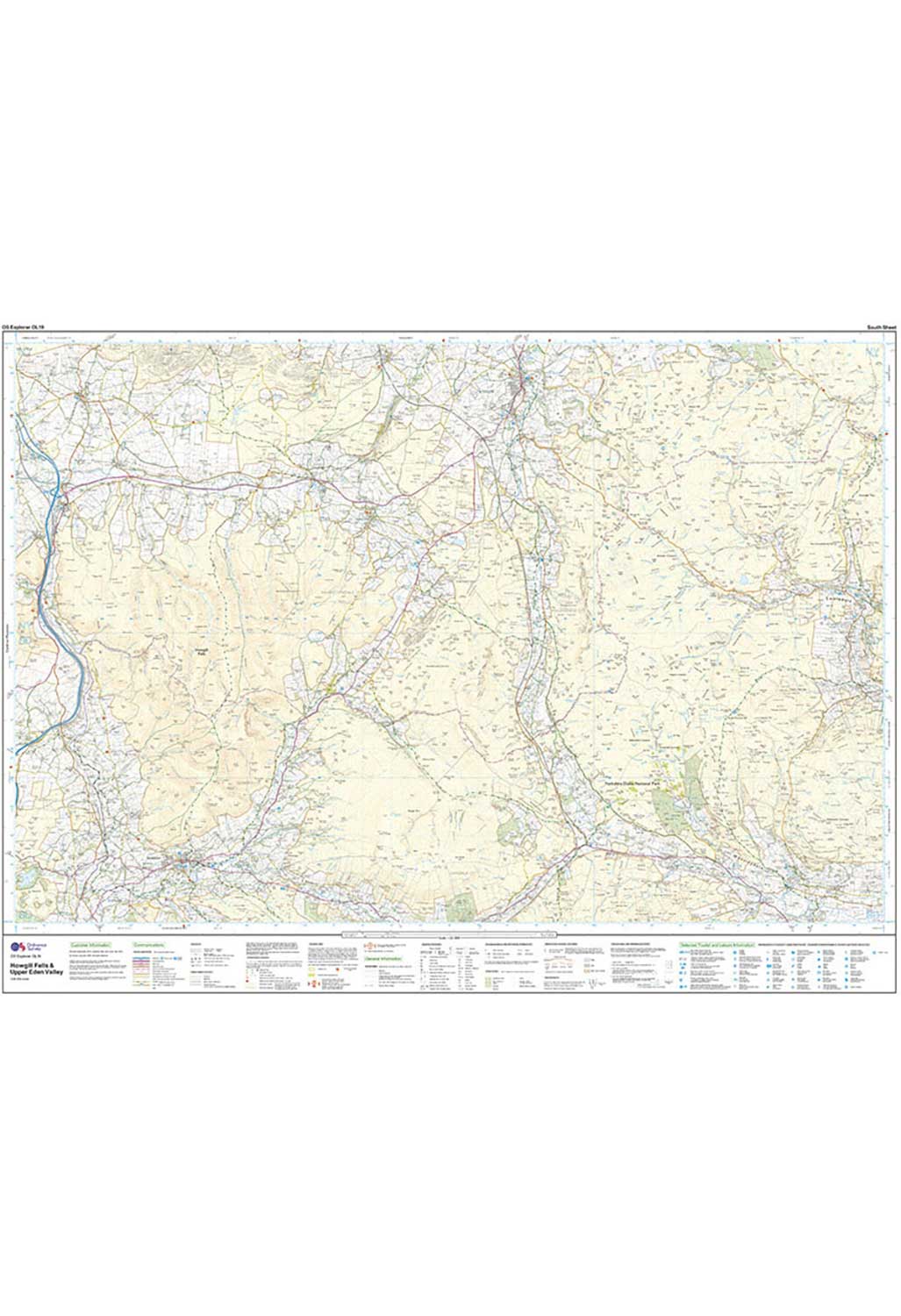 Ordnance Survey Howgill Fells & Upper Eden Valley - OS Explorer OL19 Map - Image 2