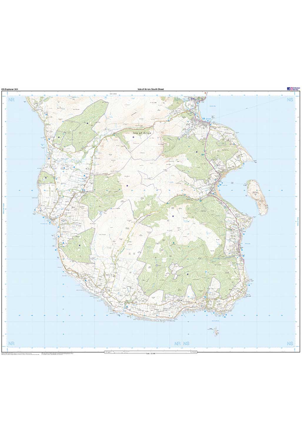 Ordnance Survey Isle of Arran - OS Explorer 361 Map - Image 4