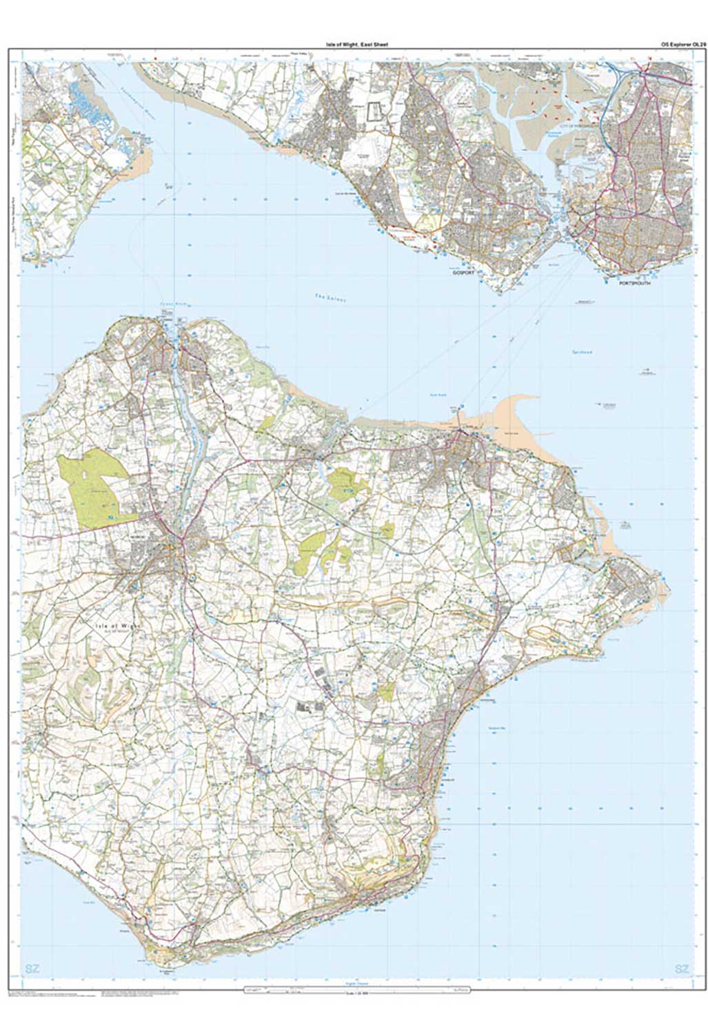 Ordnance Survey Isle of Wight - OS Explorer OL29 Map - Image 4