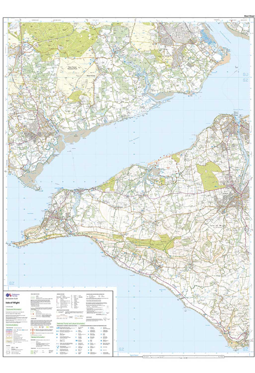 Ordnance Survey Isle of Wight - OS Explorer OL29 Map - Image 5