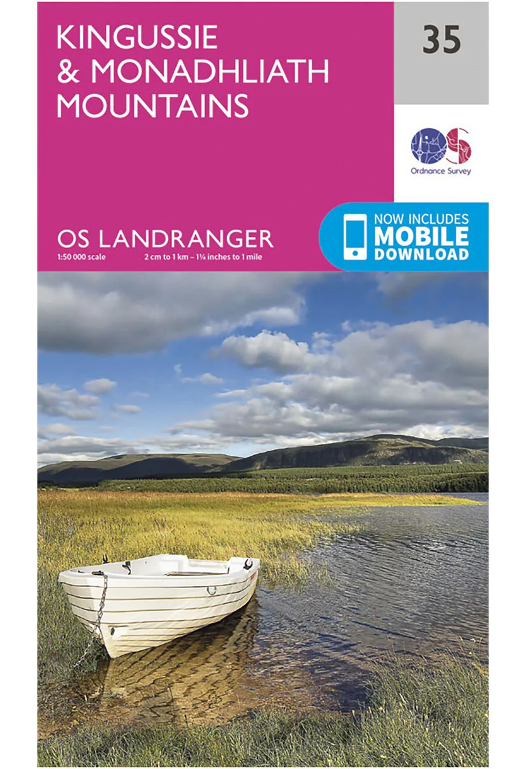Ordnance Survey Kingussie & Monadhliath Mountains - Landranger 35 Map