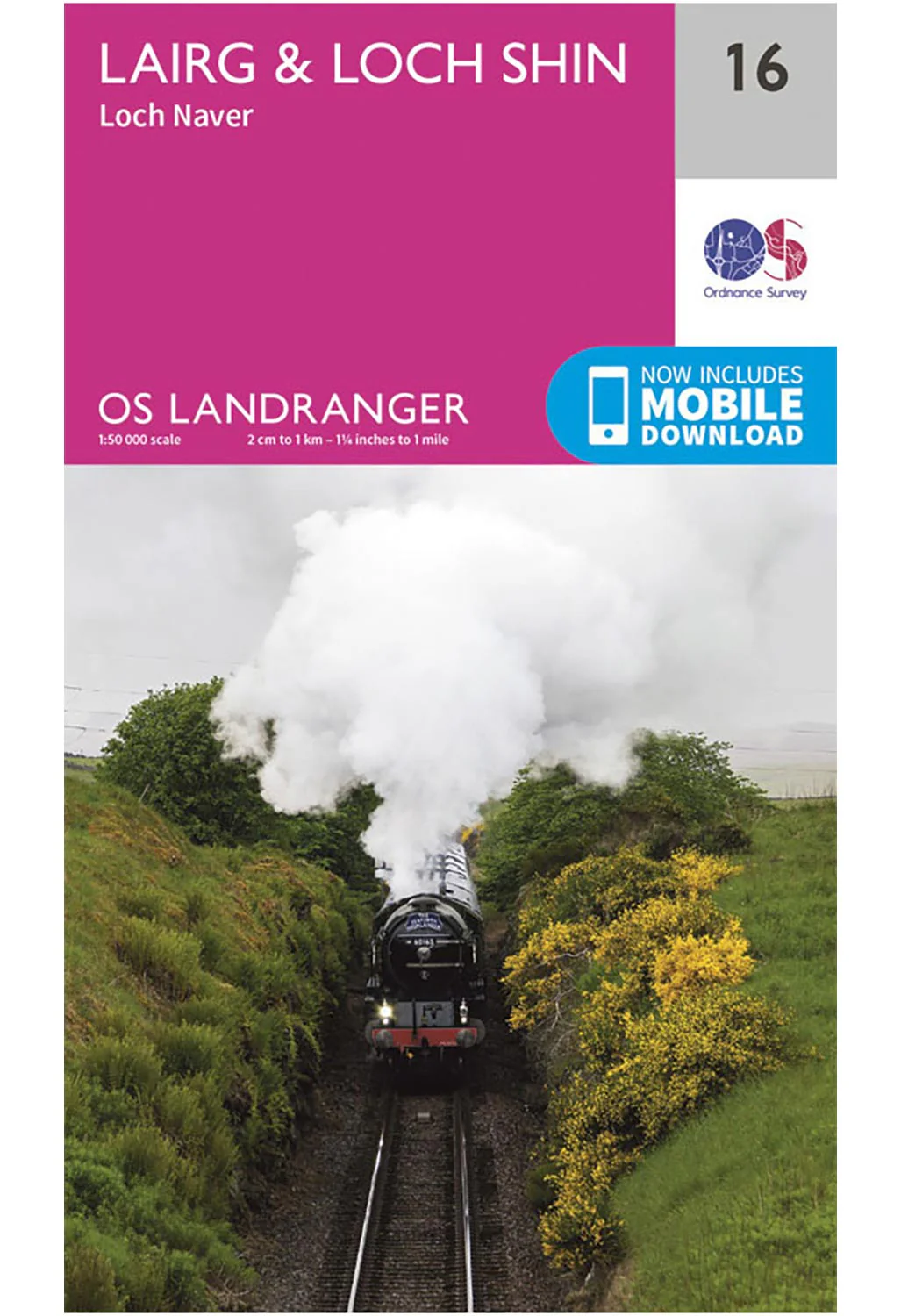 Ordnance Survey Lairg, Loch Shin & Loch Naver - Landranger 16 Map