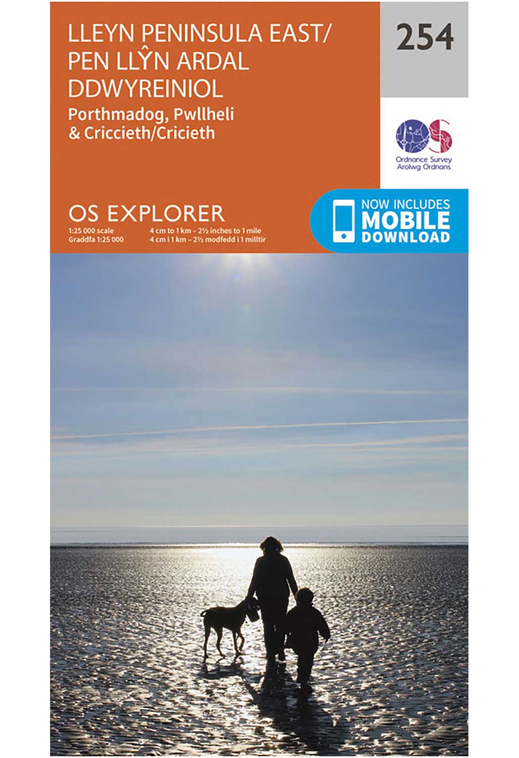 Ordnance Survey Lleyn Peninsula East - OS Explorer 254 Map