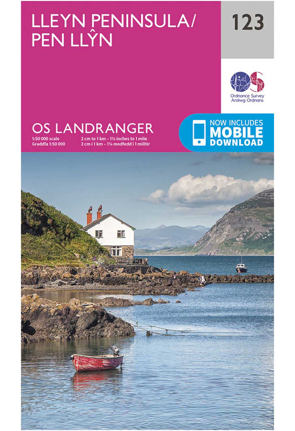Ordnance Survey Lleyn Peninsula - Landranger 123 Map