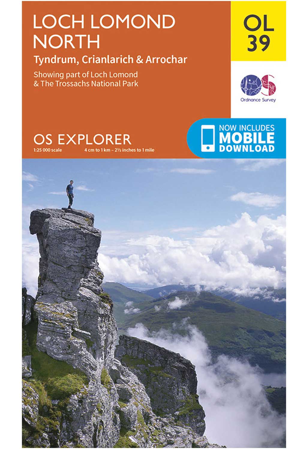 Ordnance Survey Loch Lomond North - OS Explorer OL39 Map