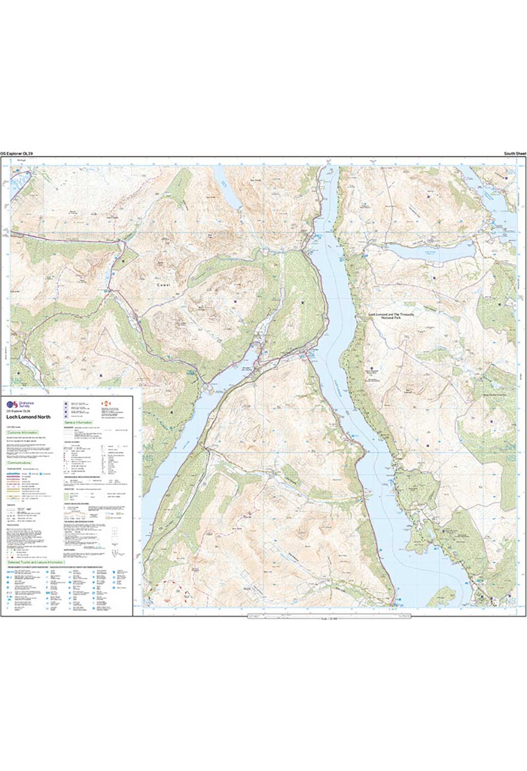 Ordnance Survey Loch Lomond North - OS Explorer OL39 Map - Image 4