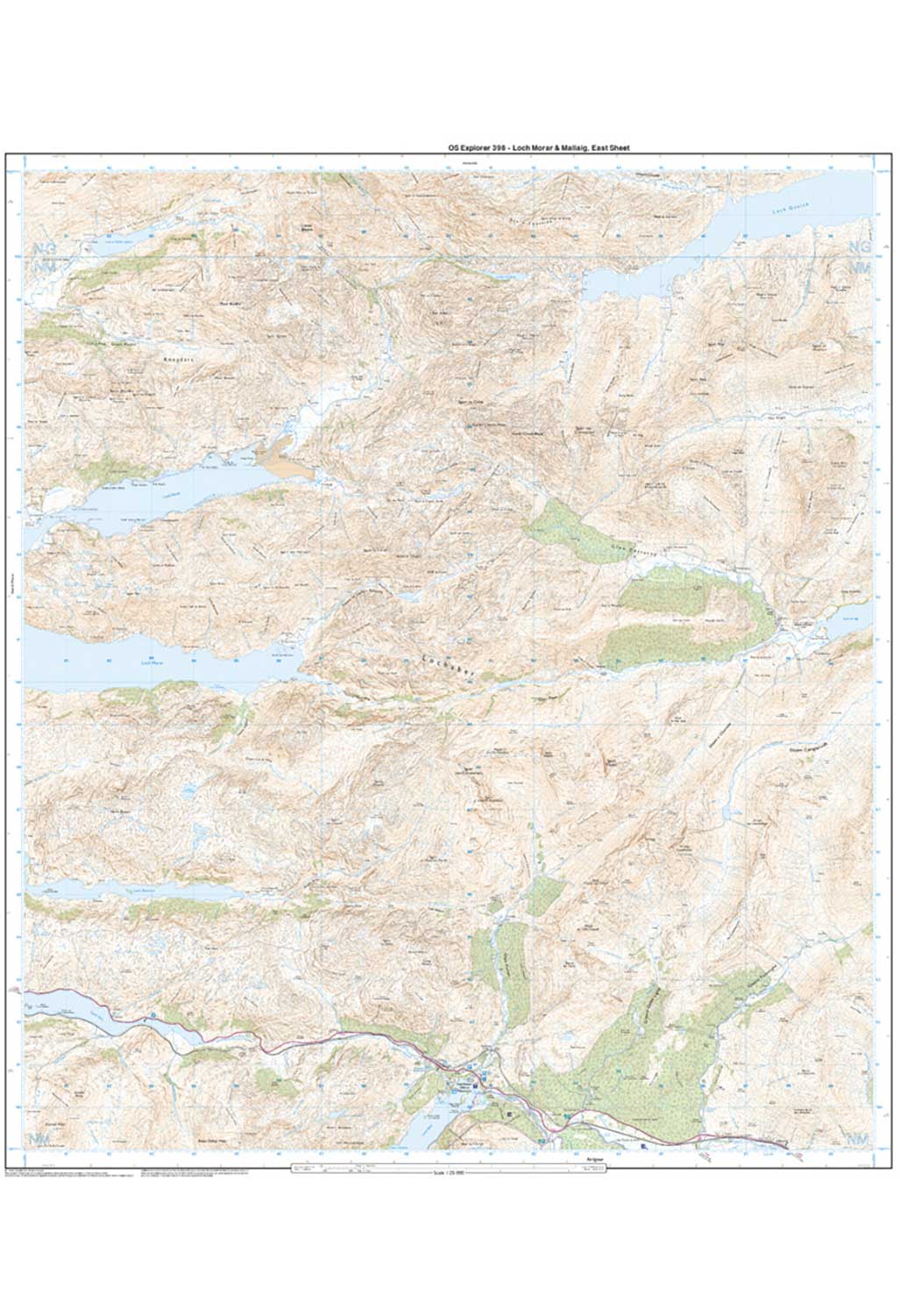 Ordnance Survey Loch Morar & Mallaig - OS Explorer Active 398 Map - Image 2