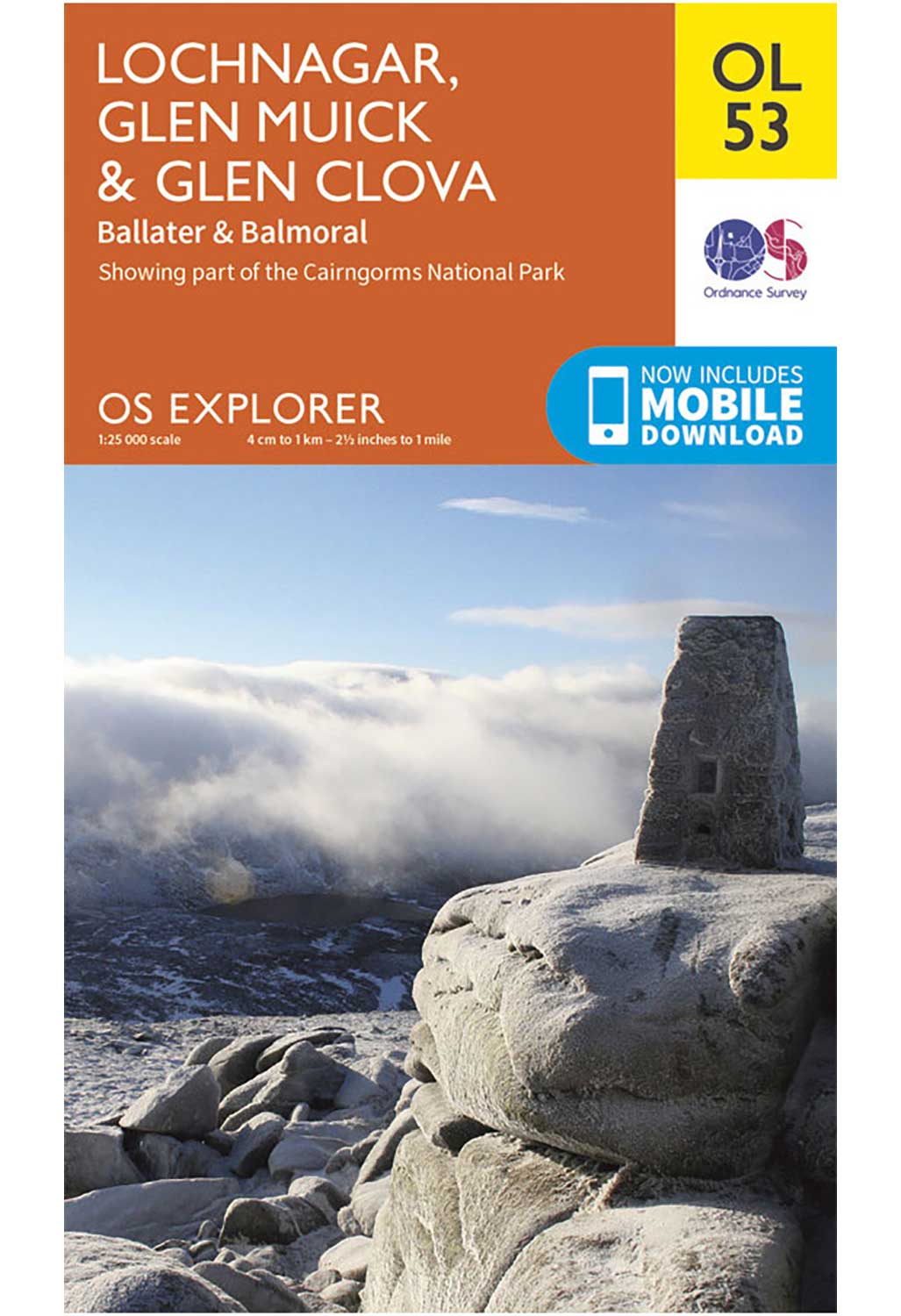 Ordnance Survey Lochnagar, Glen Muick & Glen Clova - OS Explorer OL53 Map