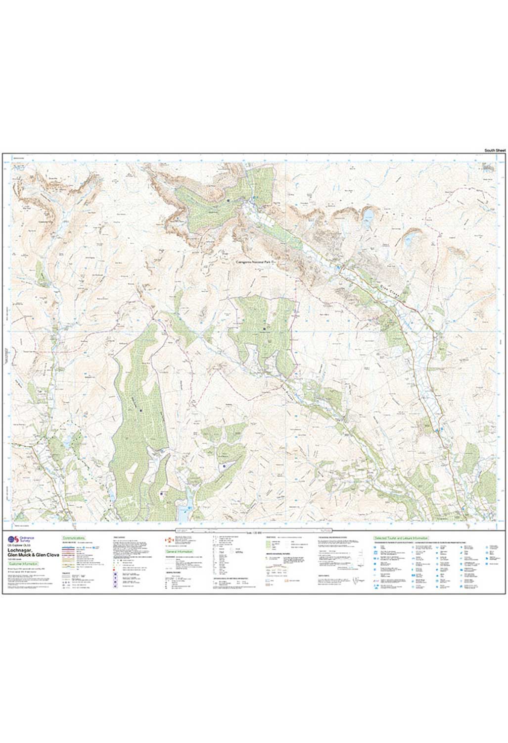 Ordnance Survey Lochnagar, Glen Muick & Glen Clova - OS Explorer OL53 Map - Image 5