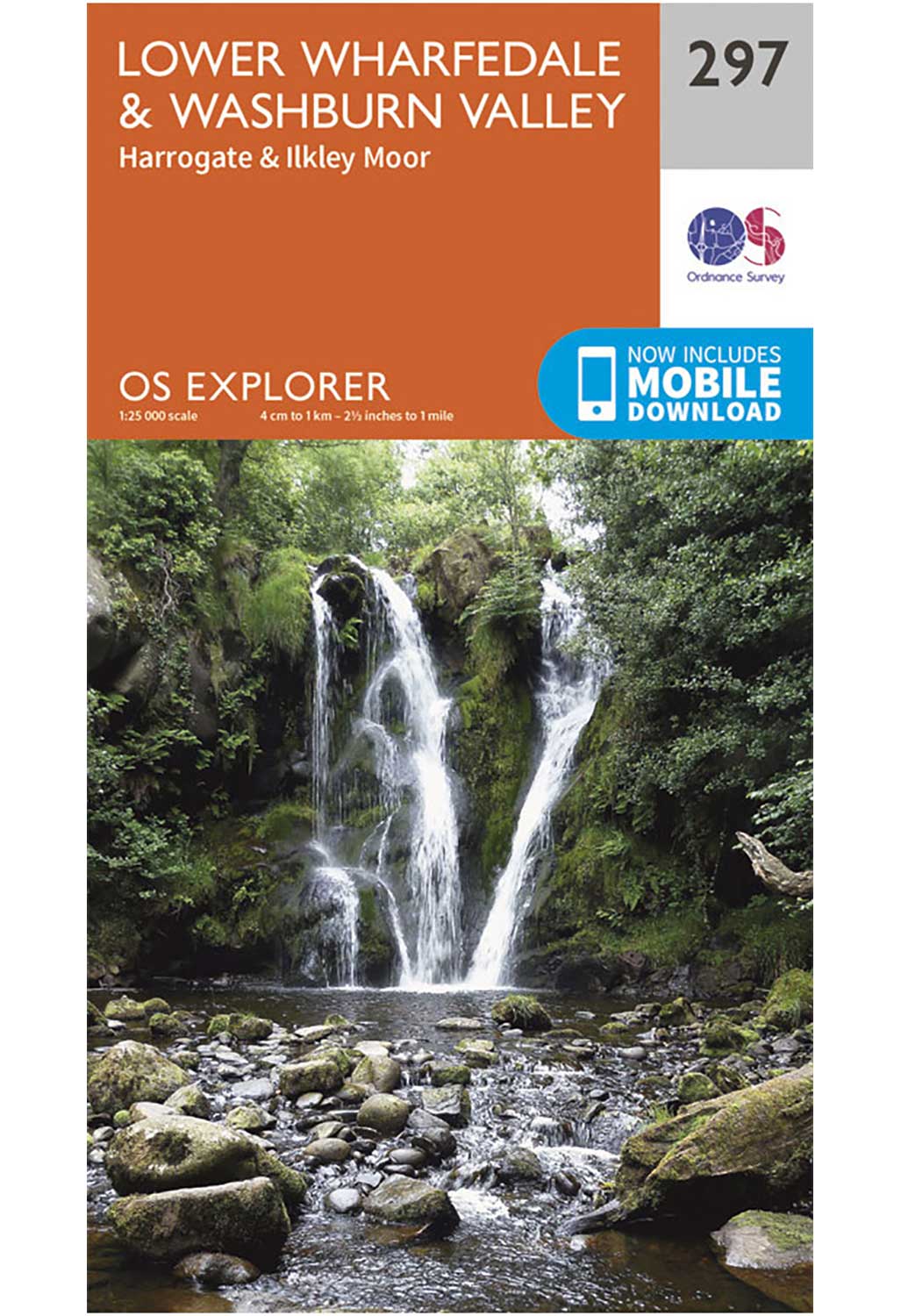 Ordnance Survey Lower Wharfedale & Washburn Valley - OS Explorer 297 Map