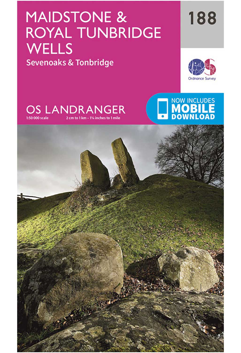 Ordnance Survey Maidstone & Royal Tunbridge Wells - Landranger 188 Map