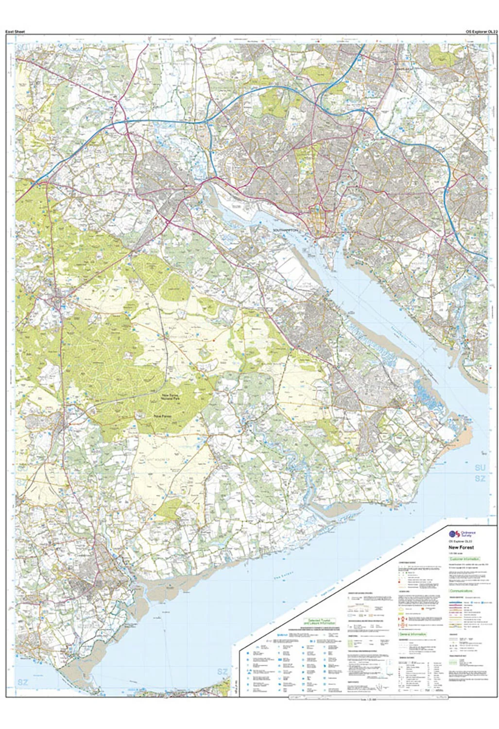 Ordnance Survey New Forest - OS Explorer OL22 Map - Image 2