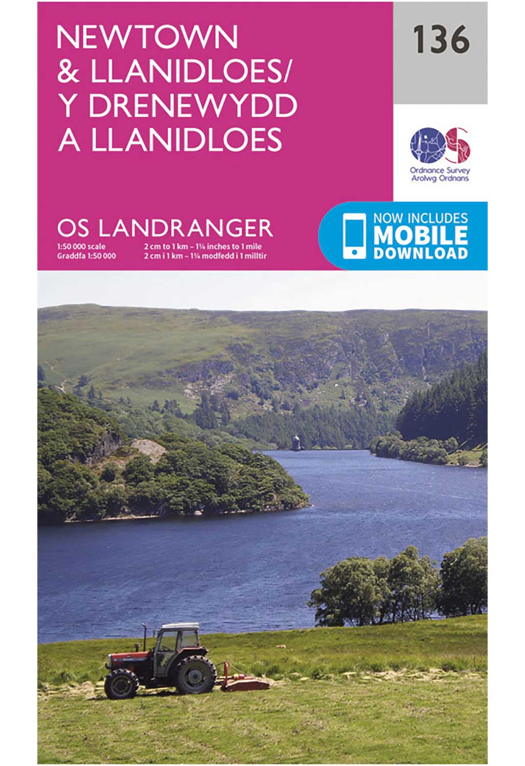 Ordnance Survey Newtown & Llanidloes - Landranger 136 Map - Image 2