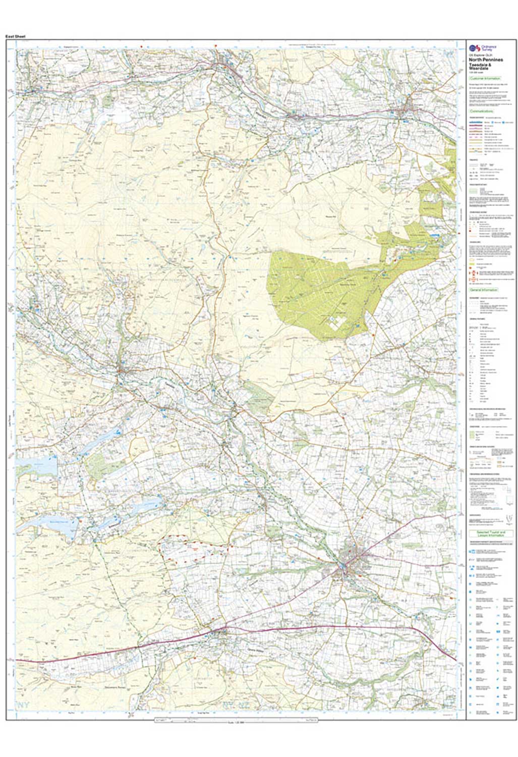 Ordnance Survey North Pennines - Teesdale & Weardale - OS Explorer OL31 Map - Image 3