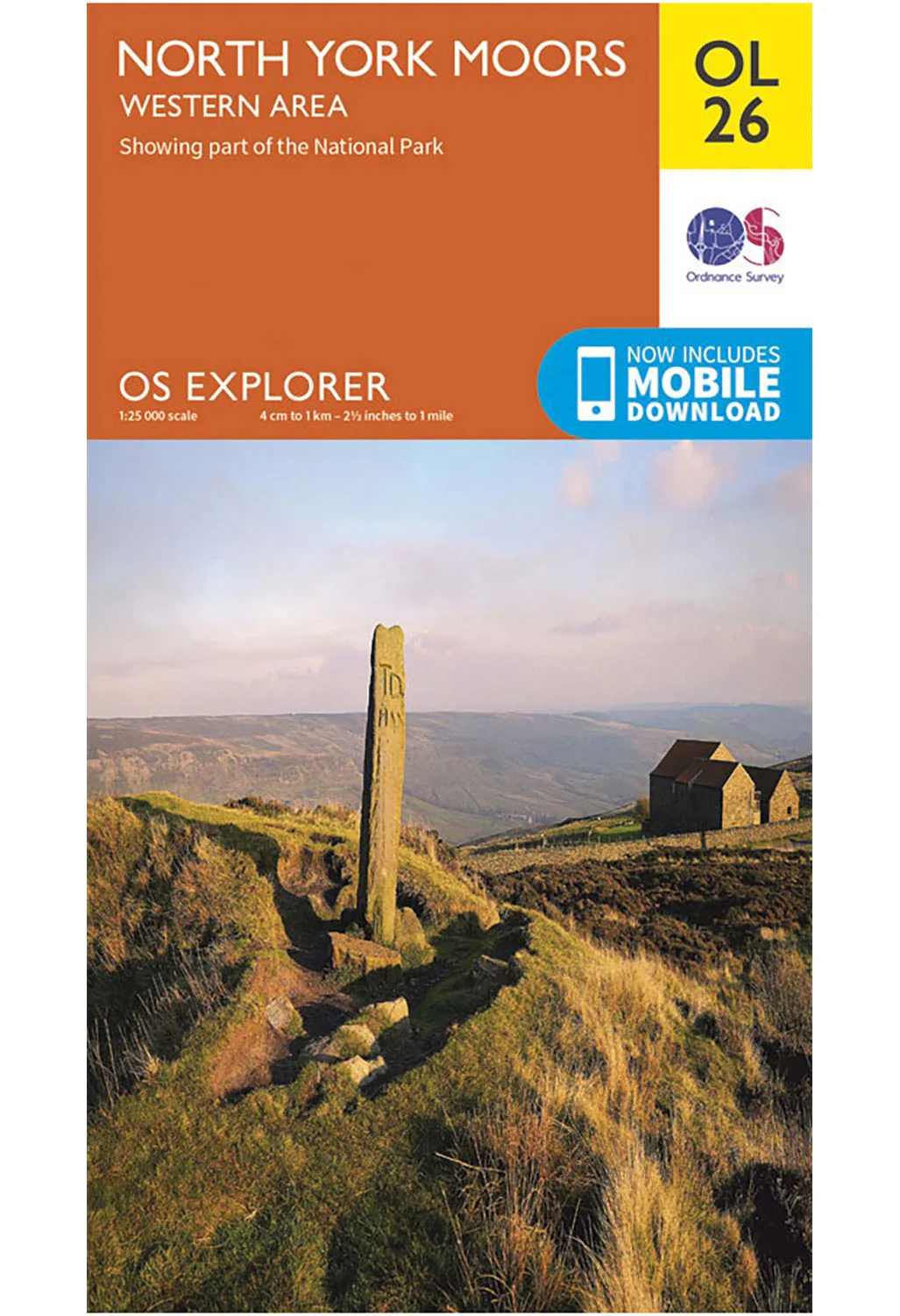 Ordnance Survey North York Moors - Western Area - OS Explorer OL26 Map