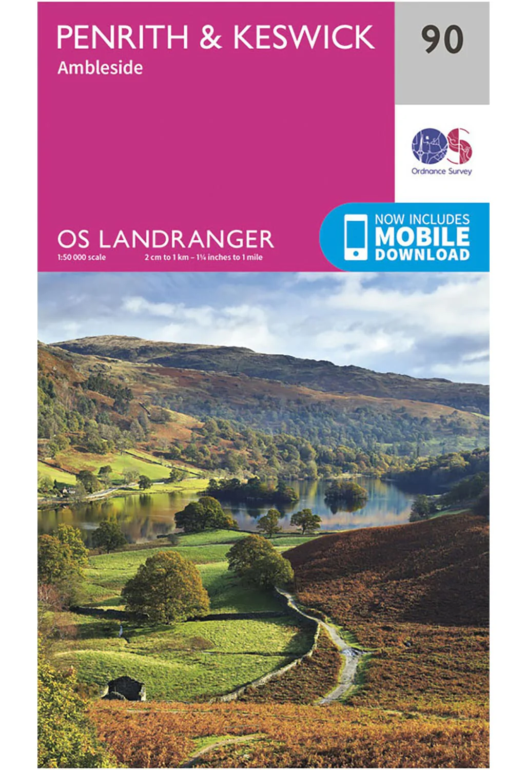 Ordnance Survey Penrith, Keswick & Ambleside - Landranger 90 Map