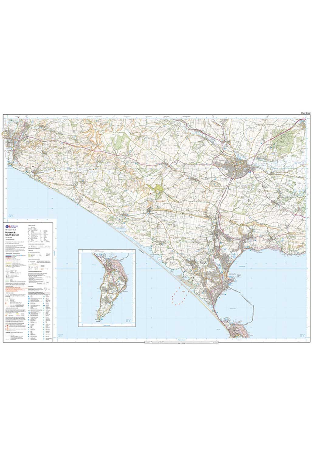 Ordnance Survey Purbeck & South Dorset - OS Explorer OL15 Map - Image 2