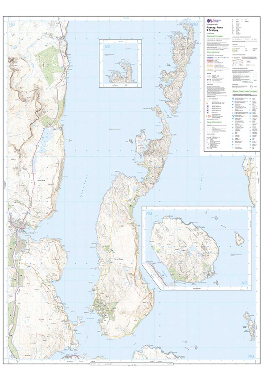 Ordnance Survey Raasay, Rona & Scalpay - OS Explorer 409 Map - Image 3