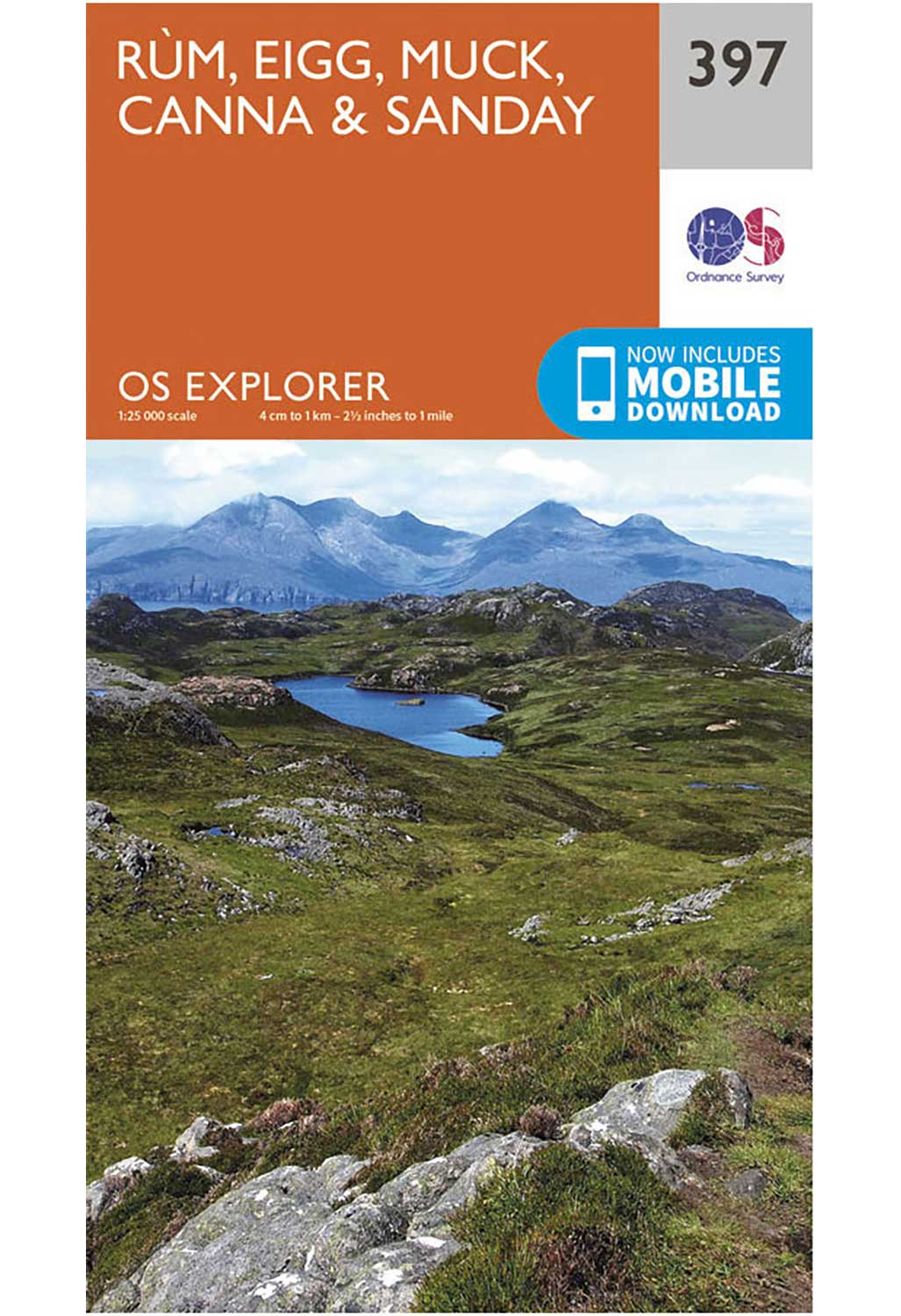 Ordnance Survey Ru`m, Eigg, Muck, Canna & Sanday - OS Explorer 397 Map