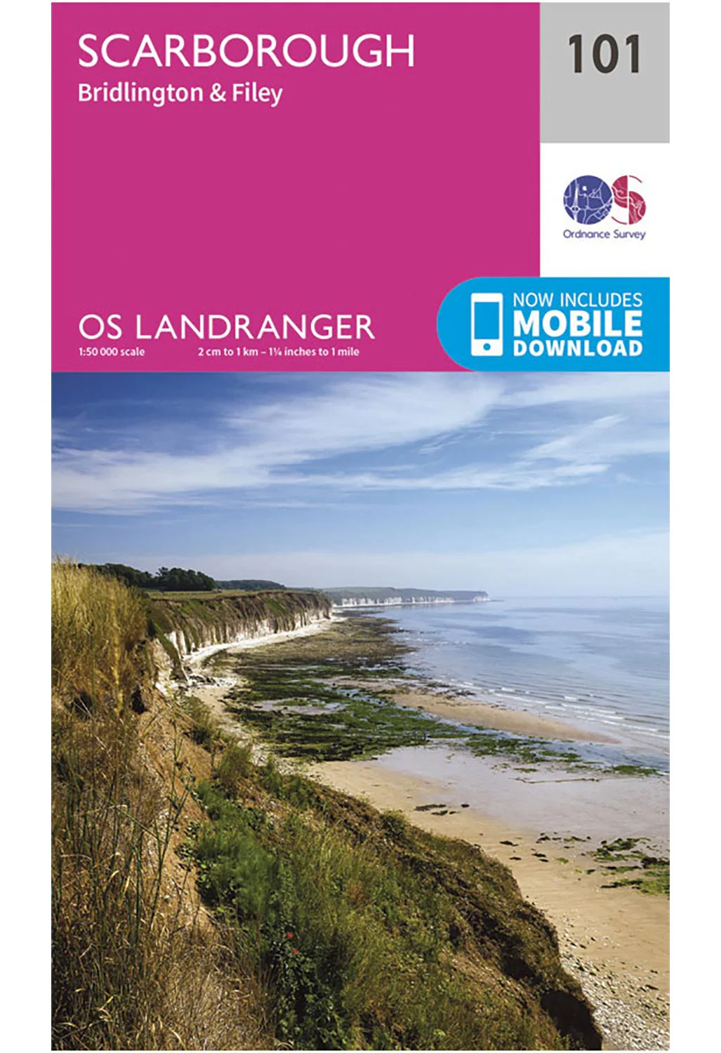 Ordnance Survey Scarborough, Bridlington & Filey - Landranger 101 Map