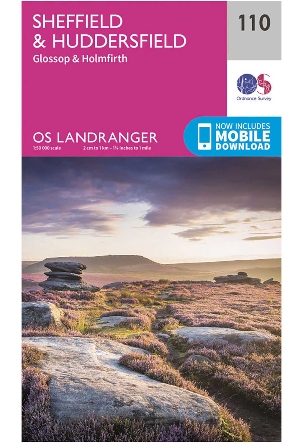 Ordnance Survey Sheffield, Huddersfield, Glossop & Holmfirth - Landranger 110 Map - Image 2