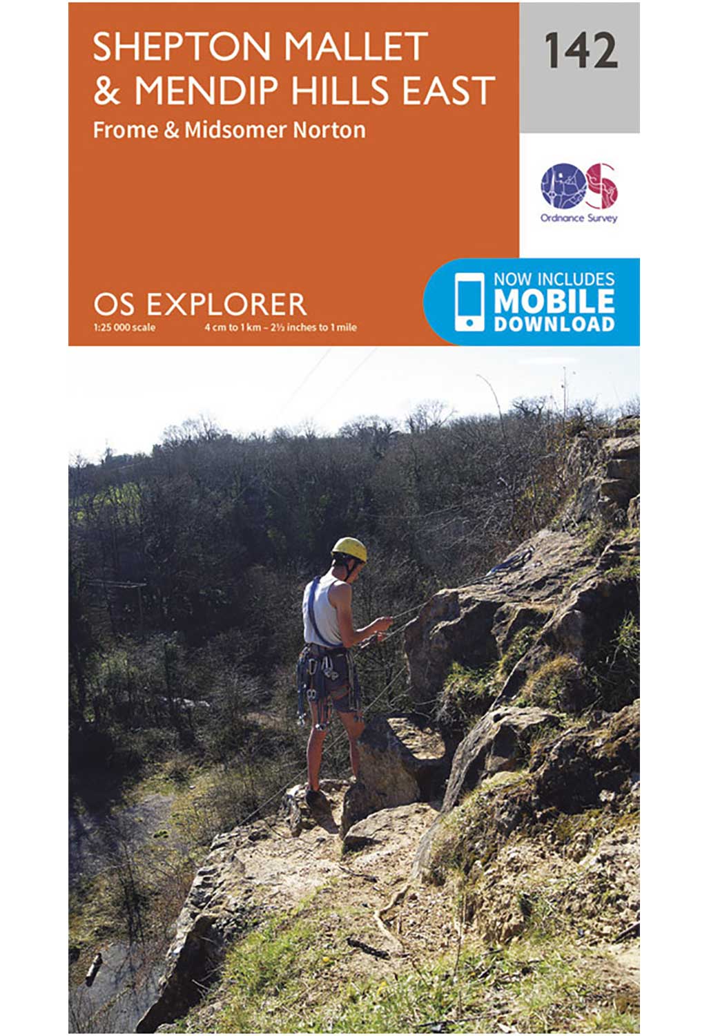 Ordnance Survey Shepton Mallet & Mendip Hills East - OS Explorer 142 Map