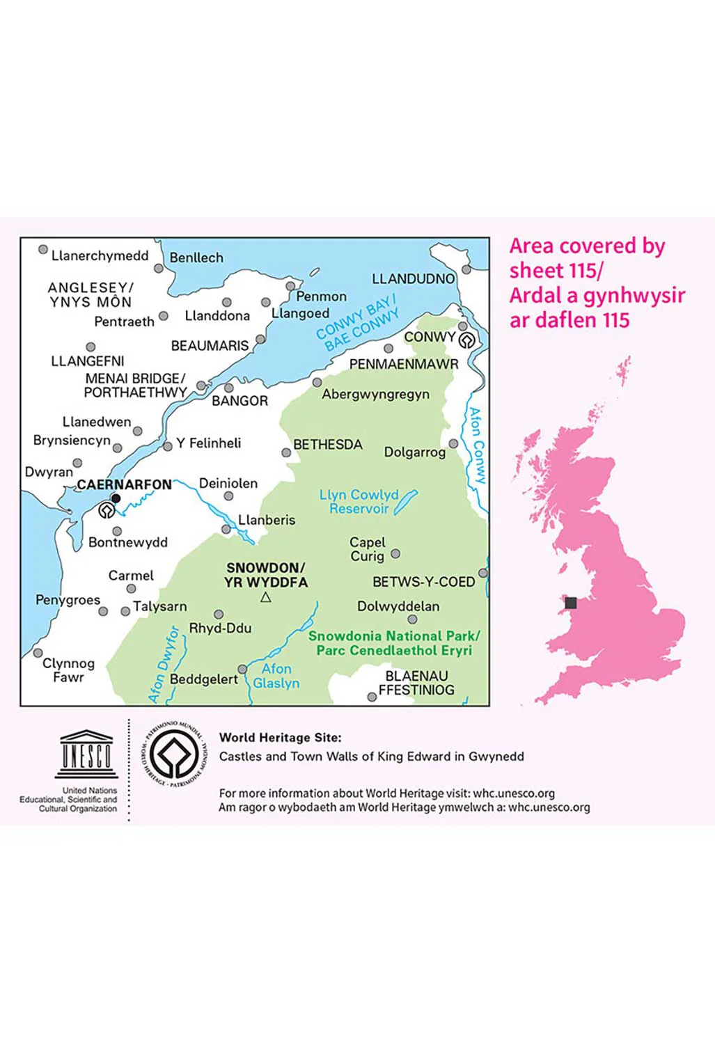 Ordnance Survey Snowdon & Caernarfon - Landranger 115 Map - Image 5