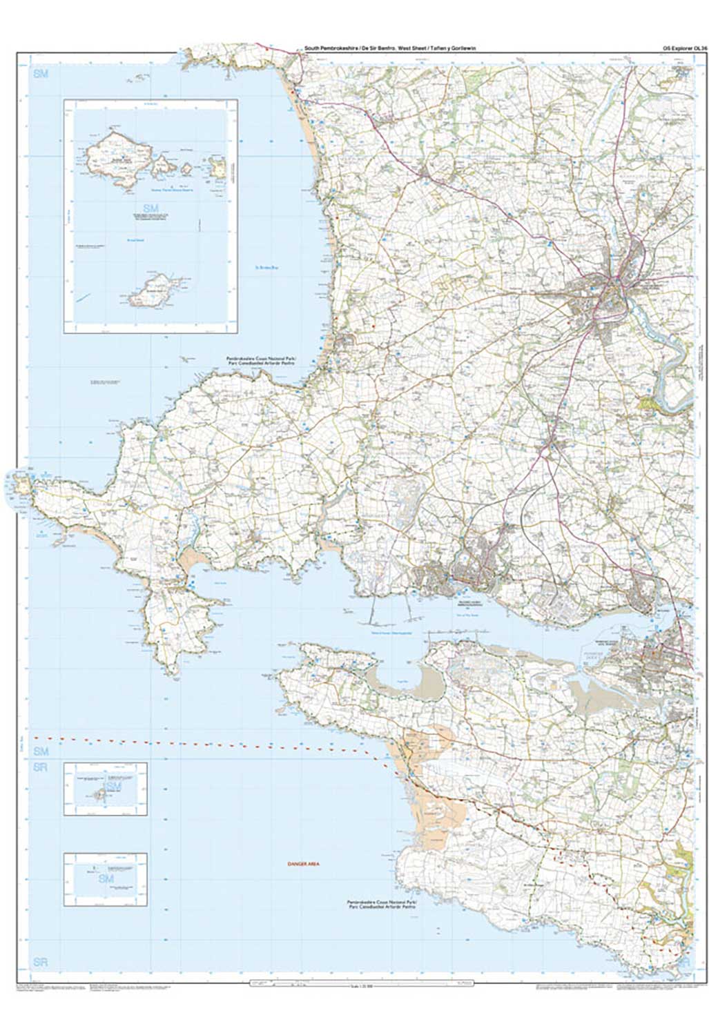 Ordnance Survey South Pembrokeshire - OS Explorer OL36 Map - Image 4